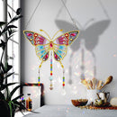 Ornamental Point Drill DIY Crystal Pendent Living Balcony Room Art Decor Bo