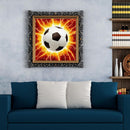 Art DIY 5D Shining Football Full Round Drill Picture Mosaic Diamond Painting Kit