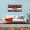 Red Tree Bench Oil Paint By Numbers Kits DIY Handpainted on Canvas Wall Pictures