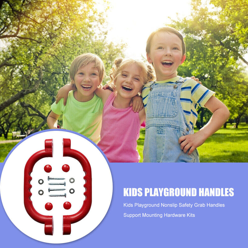 1 Pair Kids Playground Nonslip Safety Grab Handles Mounting Hardware Kit Support