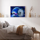 5D DIY Diamond Painting Kits Full Round Drill Snow Wolf Mosaic Wall Art Picture