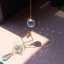 Moon Sun Ball Crystal Hanging Metal Pendant Garden Decor (20)