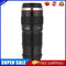400mL Camera Lens Shaped Stainless Steel Water Cup Tea Mug with Lid (Black)