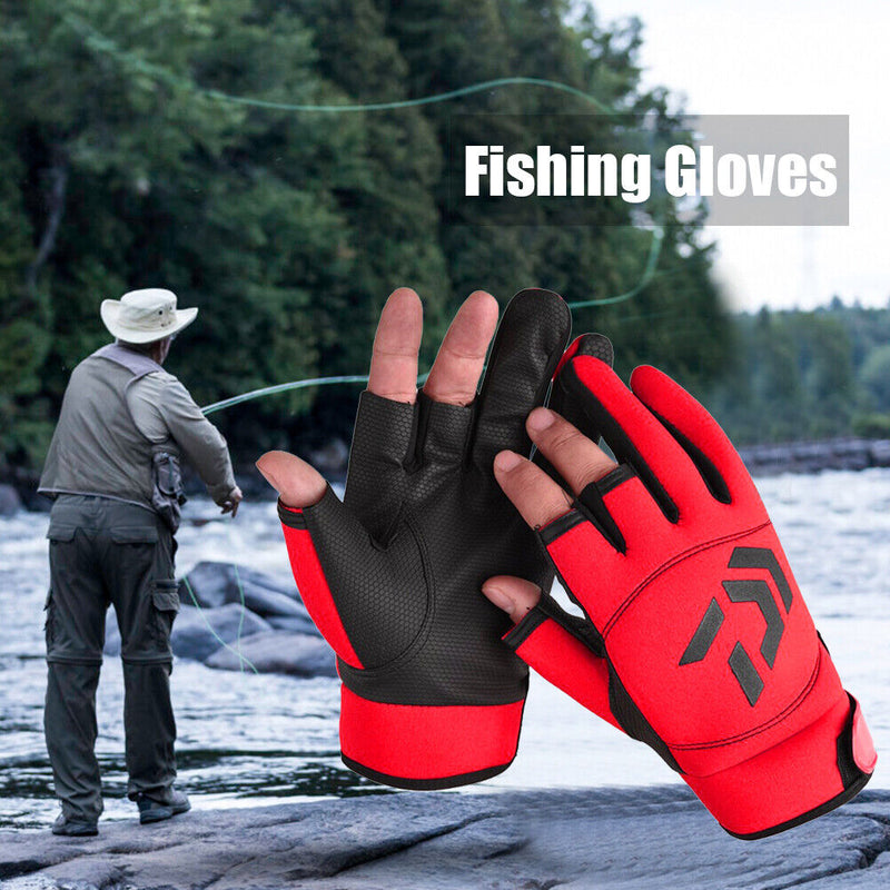 Summer Outdoor Sports Sunscreen Anti-Slip Protective Gloves Fishing Equipment