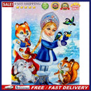 5D Diamond Painting Christmas Fairy Full Round Rhinestone DIY Home Decorations