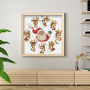 Full Embroidery Counted Elk Santa Claus 14CT DIY Needlework Sets Home Decor
