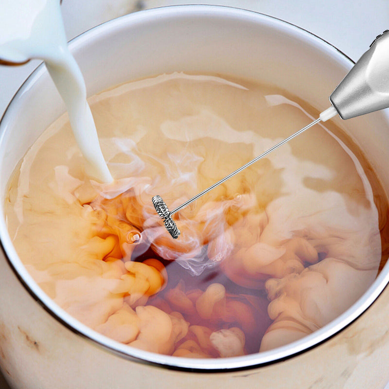 Milk Frother Handheld Foam Maker for Chocolate Coffee Electric Frothing Wan