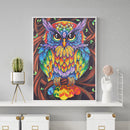 5D DIY Special Shaped Diamond Painting Owl Embroidery Mosaic Kit Home Wall Decor