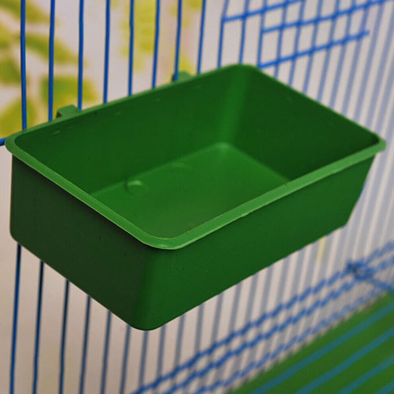 Multifunction Green Food Tray Parrot Bathtub Animal Cage Pet Bird Cleaning Tool
