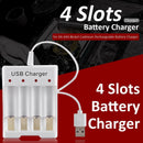 4 Slots Smart USB Battery Charger Nickel Hydrogen AA AAA Battery Station