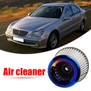 76mm Inlet Car Cold Air Intake Cone Washable Clamp-on Dry Air Filter Burnt