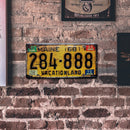 License Plate 284888 Metal Retro Tin Sign for Living Room Bar Club Cafe Decor