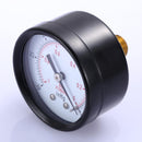 Dry Utility Vacuum Pressure Gauge Blk.Steel 1/4 Center Back -30HG/0PSI Newly