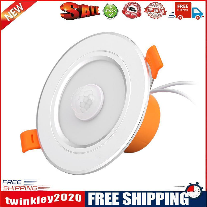 Human Motion Sensor LED Ceiling Light Restaurant Bathroom Balcony Lamp (5W)