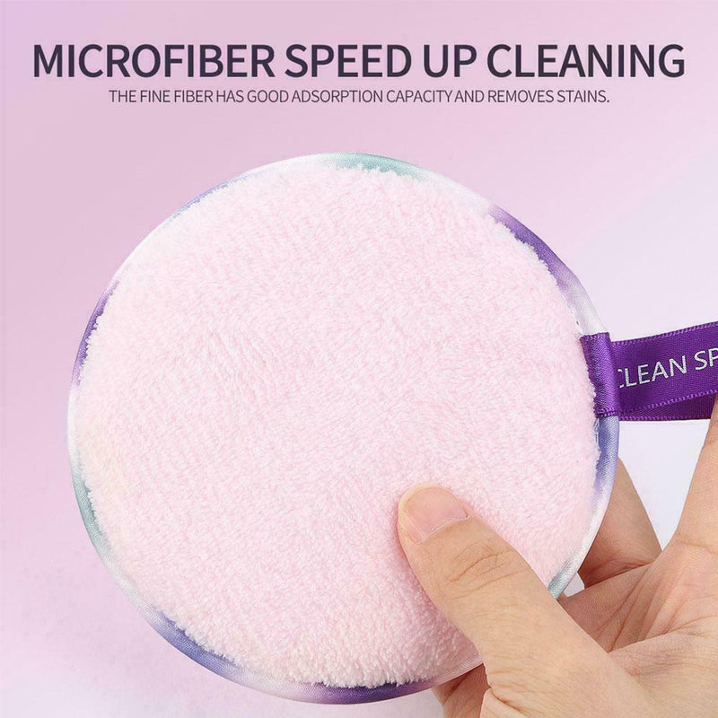 3Pcs Makeup Remover Pads Microfiber Reusable Face Towels Cotton Cloth Wipes S2D3
