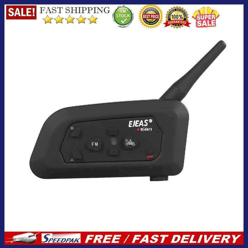 EJEAS Motorcycle Helmet Intercom Headsets Bluetooth-compatible Interphone