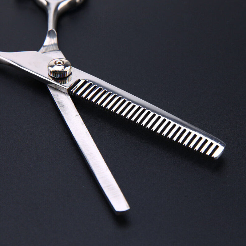 7"" Stainless Steel Professional Pet Dog Salon Scissors Puppies Fur Hair Tri