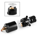 Reservoir Oil Fuel Catch Can Kit 2 Port Oil Tank w/ Drain Valve Breather Filter