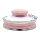 Sports 500mL Collapsible Soft Kettle Outdoor Silicone Water Bottle (Pink) Newly