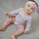 0-24M Kids Non Slip Crawling Elbow Knee Pads Infants Baby Kneecap (Pink) Newly