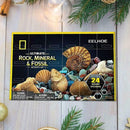 Christmas Advent Calendar Mineral Gift Box Fun Educational For Children J3R1