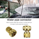 Brass Pants Coupling Joint Quick Connector Garden Watering Tap Water Pipe Adapter