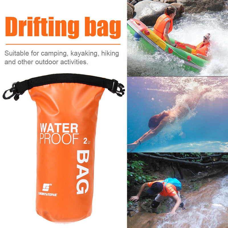 3pcs Waterproof Dry Bag Pack Sack Swimming Rafting Kayaking Floating Pouch