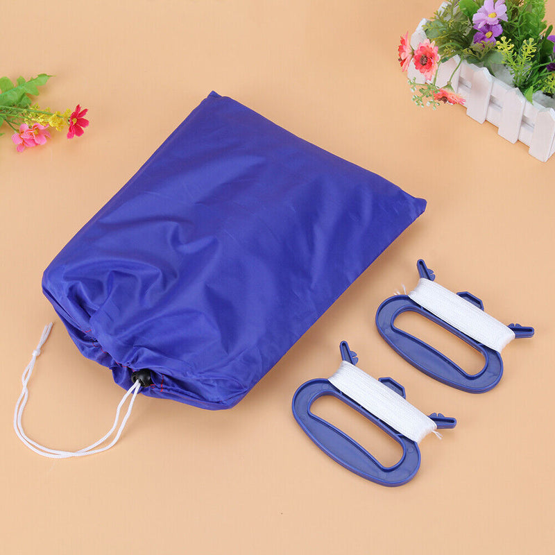 Dual Line Stunt Parafoil Parachute Rainbow Sports Beach Kite (Blue)