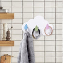 Cute Cloud Shape Self Adhesive Wall Hooks Kitchen Hanger for Clothes Bag Ha