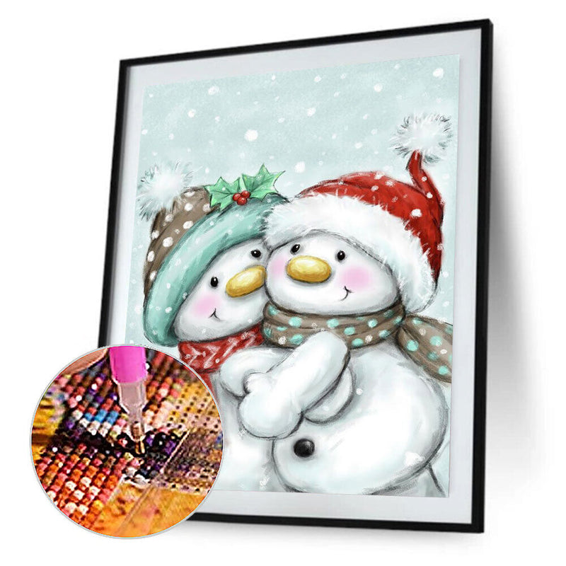 Snowman 5D DIY Diamond Painting Kits Full Round Drill Wall Decor Craft (A5726