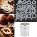 Stainless Steel Sprinkle Cocoa Sugar Flour Sifter Coffee Powder Duster Tool