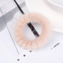 Fashion Plush Scrunchies Rubber Hair Accessorier Ponytail Holder Headband