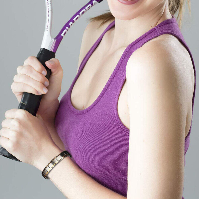 Healing Protect Health Balance Bracelets Metal Energy Power Male Casual Jewelry