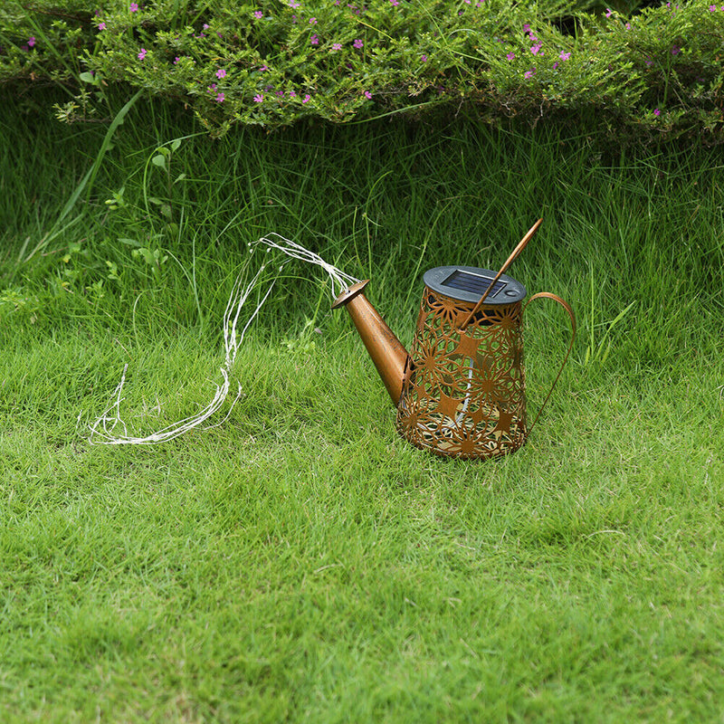 Solar LED Watering Can Lights Outdoor Garden Landscape Lamp (No Bracket)
