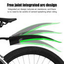 2pcs MTB Bike Mudguard Wings Set Cycling Bicycle Front Rear Fenders (Green)