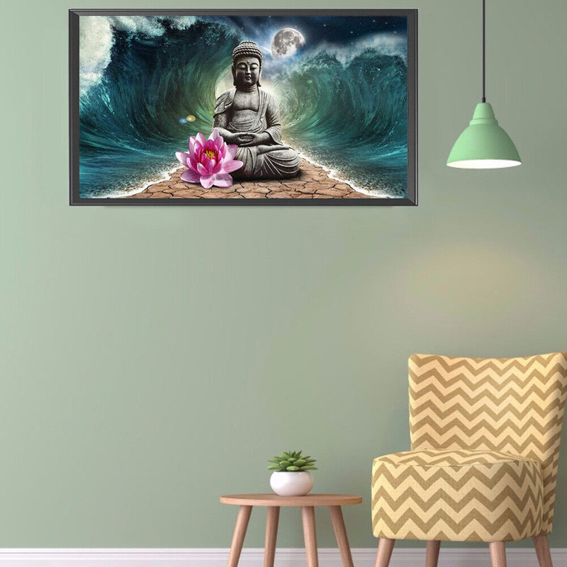 Buddha Statue Full Round Diamond Painting DIY Mosaic Picture Kit Home Decor