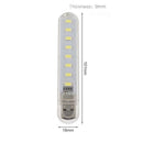 Mini 8Leds LED Desk Lamp Computer Lights Ultra Bright USB Night Light