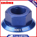 M10 Fixed Gear MTB Road Folding Bike Screw Bolt Aluminum Alloy Drum Hub Nuts