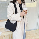 Fashion Solid Color Zipper Shoulder Bag Women Designer Purse Crossbody Bags