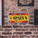 Spain Retro Metal Plate Tin Sign Plaque Poster for Bar Club Cafe Painting