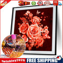 Rose 5D Diamond Painting Embroidery DIY Cross Stitch Home Decor Gift(Orange