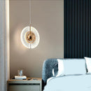 Hanging Pendant Lamp Hotel 360 Degree Roating Crystal Pendant Light Disc