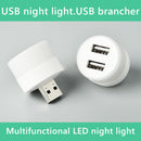 3pcs USB Extender Portable LED Night Light Plug-and-Play Lamp (White Light)