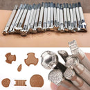 20PCS Manual Leather Craft Carving Embossing Beveler Tools Kit New_