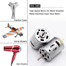 RS-385 High Speed Micro DC Motor Brushed Metal Stainless Steel Gear Motor Newly