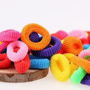 100pcs Cute Elastic Rope Baby Girl Hair Ties Ponytail HoldersHairbands Sale O4U6