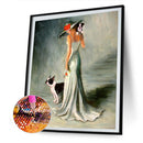 Diamond Painting 5D Full Round Drill Mosaic DIY Woman in Nature Kit Wall Deco