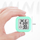 Mini Thermometer Digital LCD Temperature Humidity Meter Hygrometer (Green)
