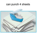 Stapleless Stapler Paper Portable School Office Supply 4 Staple-Free ABS B5Q4