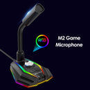 M2 RGB USB Sound Microphone Video Computer with Speaker 360° Rotate HD Receiv